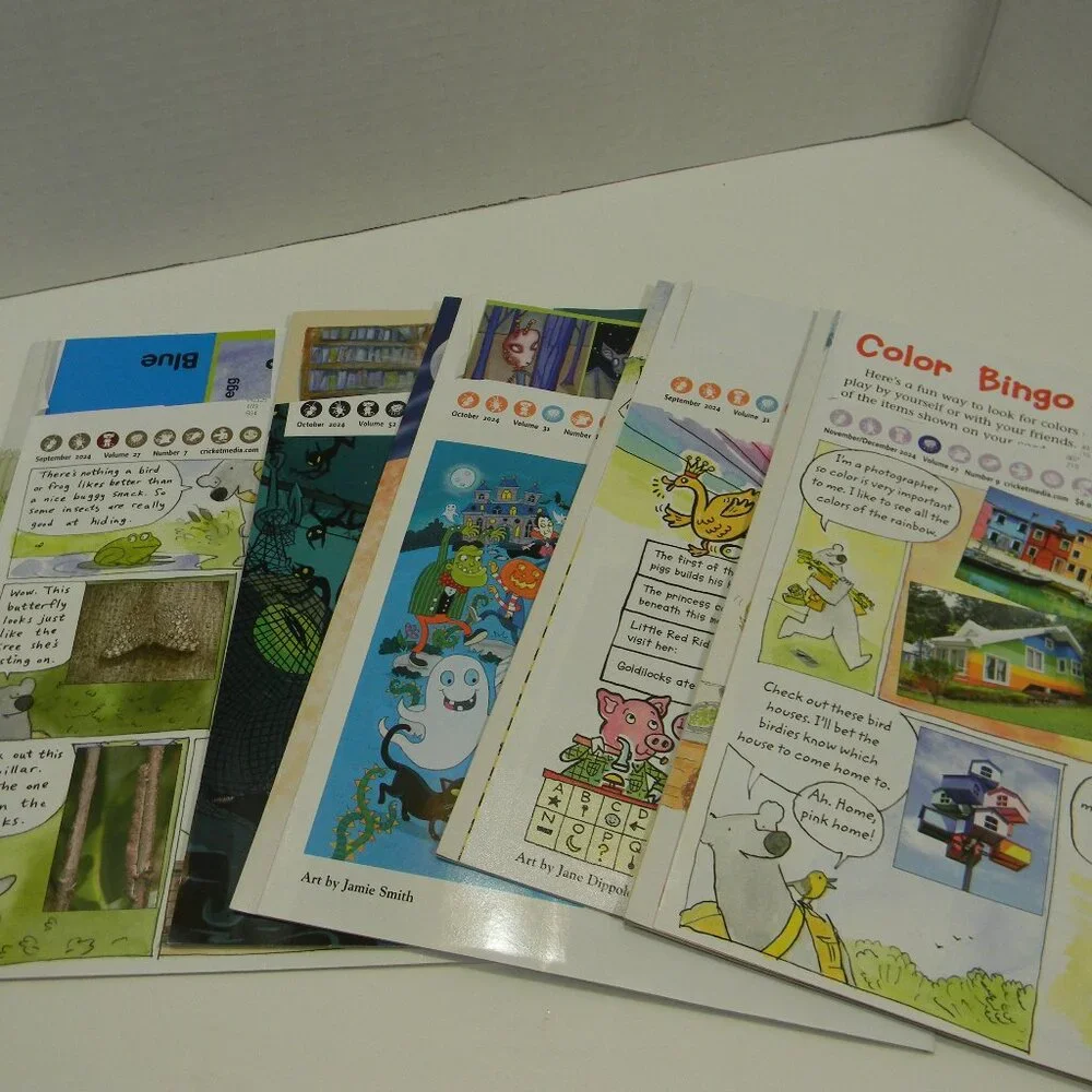 Cricket Magazine for Kids Set of 5 Science New Readers Learning Homeschool